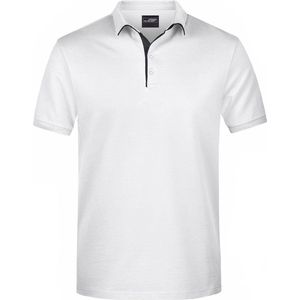 Grote maten polo t-shirt high quality wit voor heren - Polo shirts