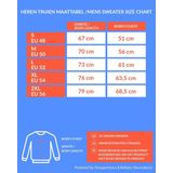 Gay pride regenboog hart sweater grijs - homo sweater voor heren - gay pride