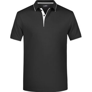 James & Nicholson - Golf Pro - Polo Shirt - Zwart - Premium Kwaliteit - 240 Grams