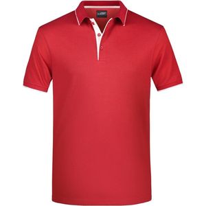 Poloshirt Golf Pro premium voor heren - rood/wit - herenkleding - Werkkleding - Polo shirts