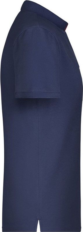 James & Nicholson - Golf Pro - T-shirt - Navy/Wit - 100% Gekamd Katoen