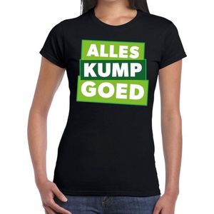 Alles kump goed zwart festival t-shirt dames