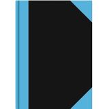 3x Luxe schrift en zwart A6 formaat gelinieerd/lijntjes - Notitieboek/kladblok - Kantoorartikelen/schoolbenodigdheden