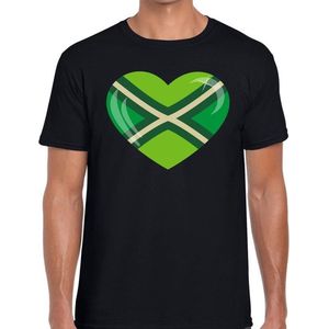 Festival shirt I love zwart heren - Feestshirts