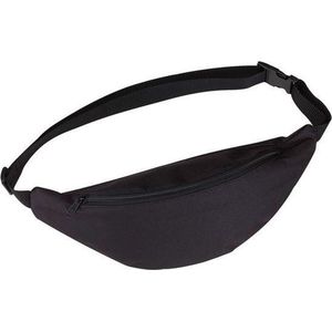 Heuptasje/buideltasje - zwart - 35 x 15 cm - Festivaltasjes outdoor - Fanny pack - polyester