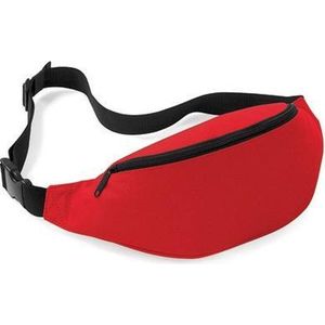 Heuptasje/buideltasje rood 35 cm - Festivaltasjes outdoor - Fanny pack