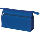 Voordelige toilettas/make-up tas blauw 28 cm voor heren/dames - Reis toilettassen/etui - Handbagage