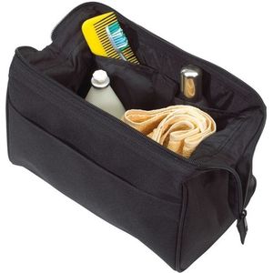 Stevige Toilettas/Make-up Tas Zwart 25 cm Voor Heren/Dames