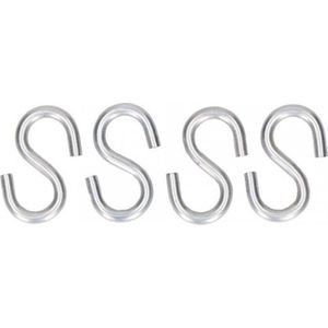 Ophanghaken - 4x - ijzer - s-haakjes - IJzeren ophanghaakjes - S-haken