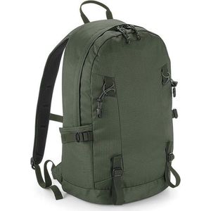 Olijf groene rugtas voor wandelaars/backpackers 20 liter