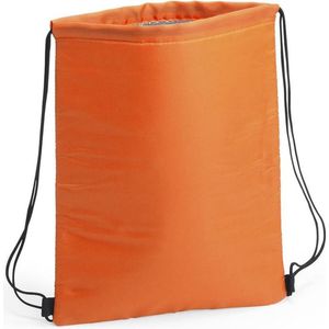 Oranje koeltas rugzak 32 x 42 cm - Koelboxen/koeltassen