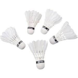 5x Veren badminton shuttles wit - Badminton accessoires