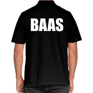 Baas poloshirt zwart voor heren - Baas polo t-shirt