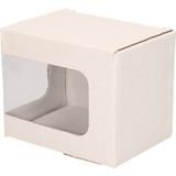 3x Kartonnen Presentatie Doosjes/ Cadeaudoosjes met Venster 12 X 9 X 10 cm