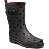 Zwarte regenlaars met stippen voor dames - Regenlaarzen voor volwassenen
