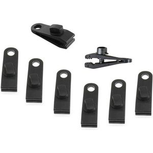 Zeilklemmen / zeilclips - 8 stuks - kunststof - dekzeil / afdekzeil klemmen