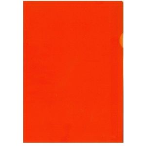 10x stuks documenten Insteekmapjes - oranje - A4 formaat - 21 x 30 cm - Kantoorartikelen
