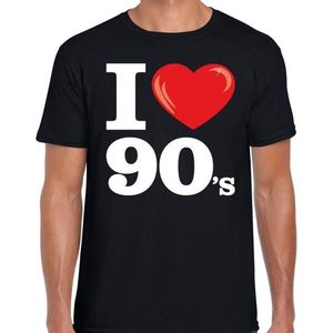 I love 90s t-shirt zwart heren -  i love nineties shirt heren