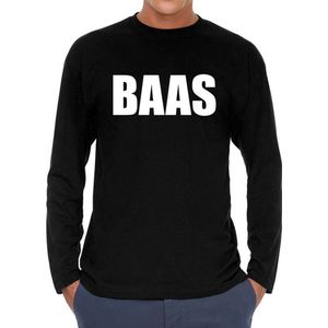 BAAS long sleeve t-shirt zwart heren - zwart BAAS shirt met lange mouwen