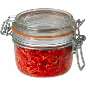 Weckpot/inmaakpot met klepdeksel en beugelsluiting 125 ml - Inmaakpotten - Weckpotten - D 7,0 cm