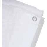 Benson afdekzeil / dekzeil -wit - 6 x 8 meter - dekkleed / zeil - met bevestiging ogen - grondzeil