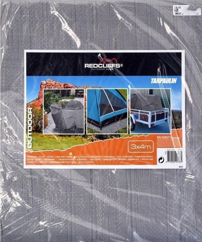 Grijs afdekzeil / dekzeil - 4 x 6 meter - polypropyleen grondzeil / dekkleed