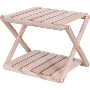 Houten Bijzettafeltje Voor In de Tuin 38,5 cm - Tuinmeubels/Campingmeubels - Tuintafeltje