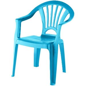 Camping Kinderstoel van kunststof - blauw - 37 x 31 x 51 cm - Kinderstoelen