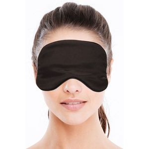 Slaapmasker - Zwart - Imitatie Zijde - Verstelbaar