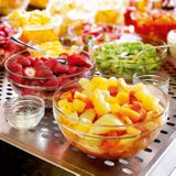 Salade schaal/slakom van glas 26 cm - Schalen en kommen - Keuken accessoires