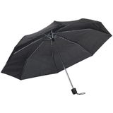 Opvouwbare mini paraplu zwart 96 cm - Voordelige kleine paraplu - Regenbescherming