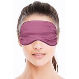 Bellatio design luxe slaapmasker/ reismasker met zachte vulling paars - Zeer comfortabel - Voor thuis en op reis