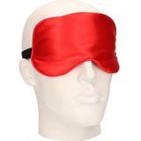 Bellatio design luxe slaapmasker/ reismasker met zachte vulling rood - Zeer comfortabel - Voor thuis en op reis
