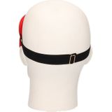 Bellatio design luxe slaapmasker/ reismasker met zachte vulling rood - Zeer comfortabel - Voor thuis en op reis