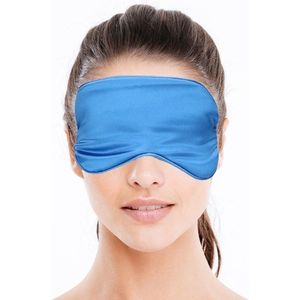 Luxe slaapmasker/ reismasker met  zachte vulling blauw - Slaapmaskers