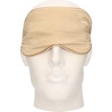 Bellatio design luxe slaapmasker/ reismasker met zachte vulling goud - Zeer comfortabel - Voor thuis en op reis