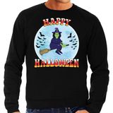 Halloween Happy Halloween heks verkleed sweater zwart voor heren - horror heks trui / kleding / kostuum S