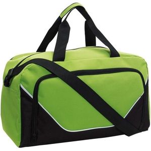 Sporttas/reistas - 29 liter - groen/zwart - Weekendtas - 48x22x28 cm