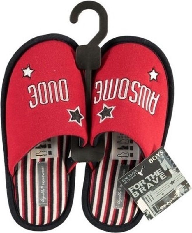 Apollo - Sloffen - Rood - Polyester - Instap Sloffen voor Kinderen