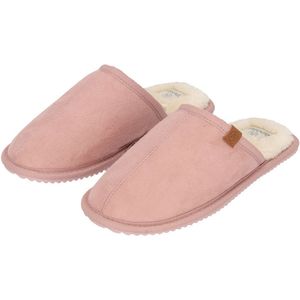 Roze - Instap Sloffen - Polyester Pluche - Dames