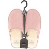 Roze - Instap Sloffen - Polyester Pluche - Dames