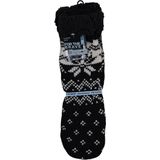 Grijze/Witte Huissokken - Gevoerd - Extra Warm - Voor Heren