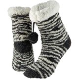 Apollo - Huissokken - Zwart/Wit - Polyester - 1 Paar