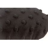 Zwarte warmte pantoffels/sloffen voor heren - Maat 41-45 - Warme voeten - Warmte/koelte pantoffels zwart - massage zolen sloffen