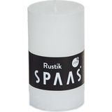 3x Witte rustieke cilinderkaarsen/stompkaarsen set 5 x 8 cm / 7 x 8 cm / 7 x 13 cm - Geurloze kaarsen - Woondecoraties