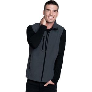 Softshell - Bodywamer - Grijs/Zwart - Heren - Dunne Zomer Bodywarmer