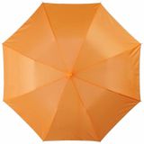 2x Kleine paraplus oranje 93 cm - Paraplu's