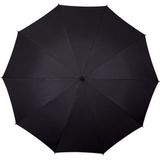 2x Zwarte Windproof Paraplu 130 cm - Paraplu's