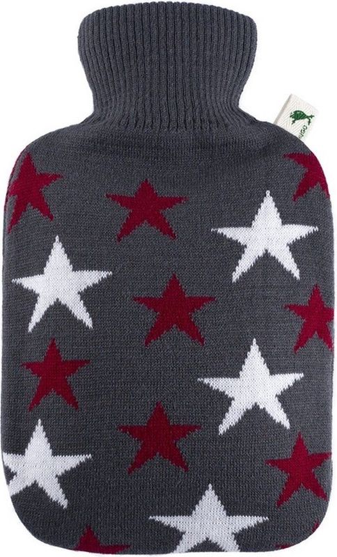 Warmwaterkruik - Grijs - 2 Liter - 100% Polyester