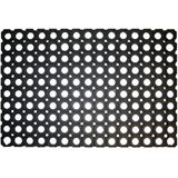 2x Rubberen deurmat - 60 x 40 cm - buitenmat - Deurmatten/buitenmatten